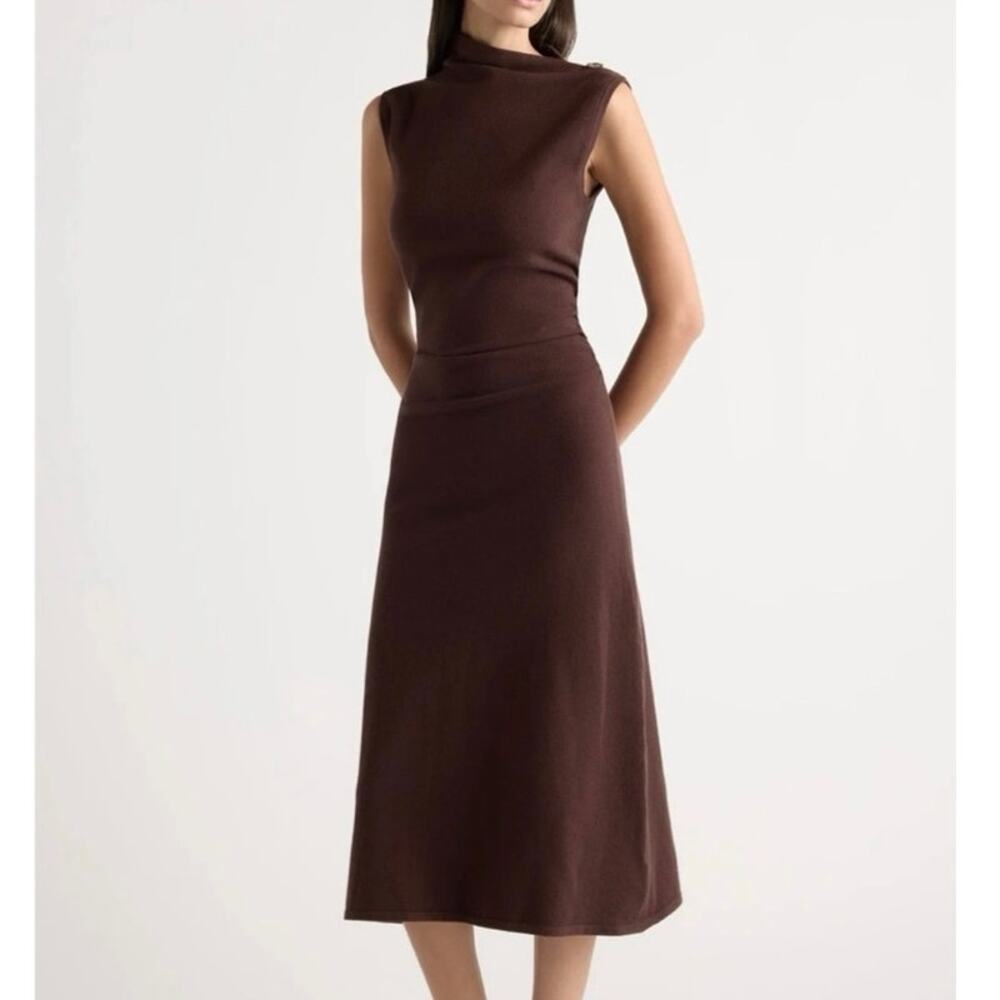 Modern Citizen Abel Sleeveless Asymmetric Knit Sweater Dress Small
